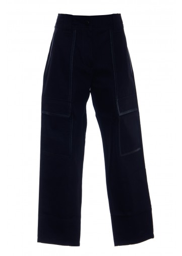 YVES SALOMON TROUSERS THICK COTTON