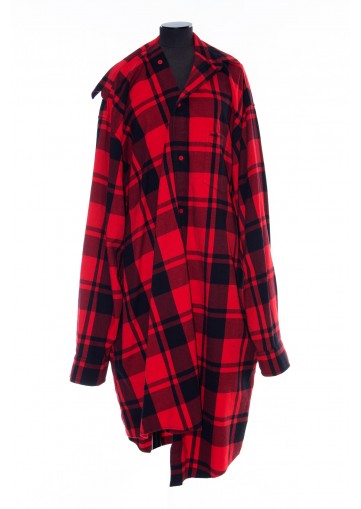 BALENCIAGA TWISTED SHIRT DRESS