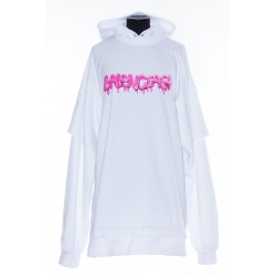 BALENCIAGA SLIME DOUBLE LONG SLEEVE HOODED T-SHIRT