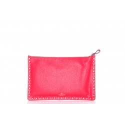 VALENTINO LARGE FLAP POUCH CUIR GRAINE