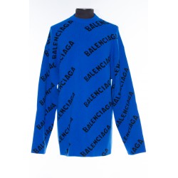 BALENCIAGA ALLOVER LOGO SWEATER