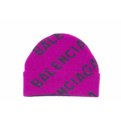 BALENCIAGA ALLOVER LOGO BEANIE 