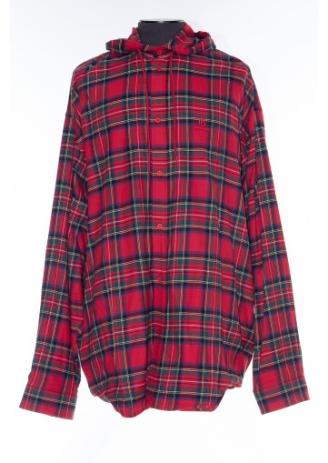 BALENCIAGA HOODED SHIRT
