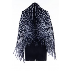 SAINT LAURENT SHAWL CARRE LEO RUST