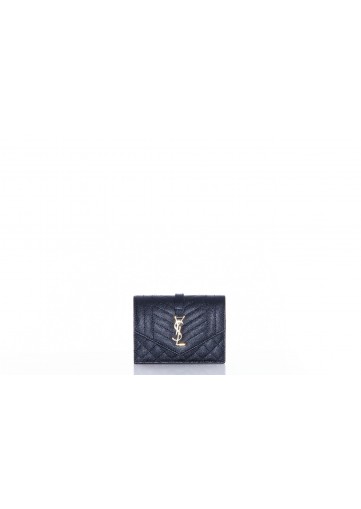 SAINT LAURENT YSL WOMEN WALLET(359 GDP 3MIX MATEL/ NAPPA UNI