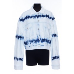 STELLA MCCARTNEY INDIGO STRIPE TIE DYE JACKET