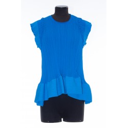 STELLA MCCARTNEY PLISSE FROTH KNIT TOP