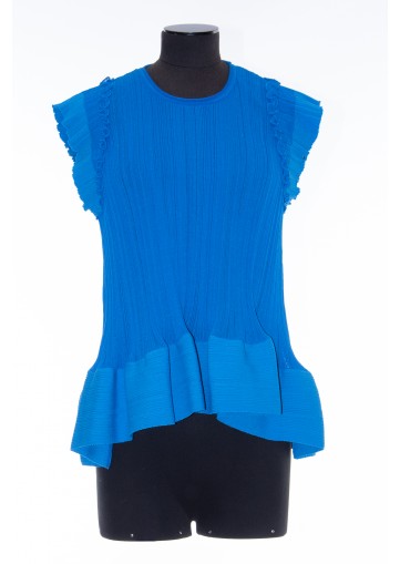 STELLA MCCARTNEY PLISSE FROTH KNIT TOP