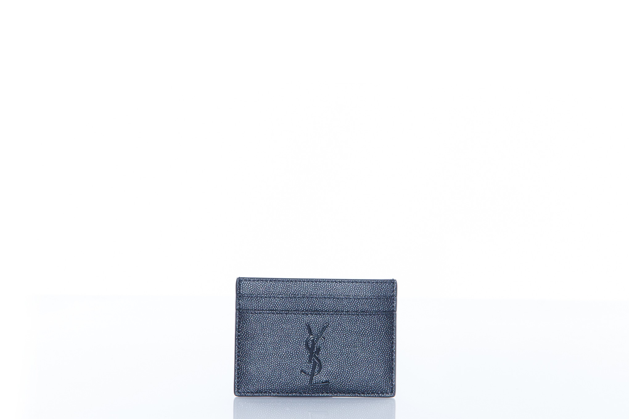 【関税&送料込み】Saint Laurent Pcc(172Y)Mono Grain De Pou SAINT LAURENT YSL CREDIT CARD HOLD YSL PCC(172Y)MONO GRAIN