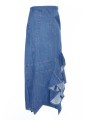 LOEWE DENIM RUFFLE SKIRT