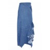 LOEWE DENIM RUFFLE SKIRT