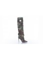 DOLCE & GABBANA BOTTES PATCHWORK MILITAIRE