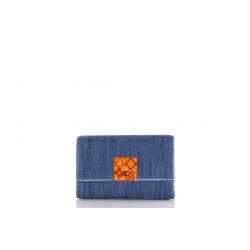 CHRISTIAN LOUBOUTIN CARASKY CLUTCH MISS DENIM