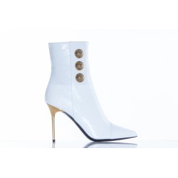 BALMAIN LEATHER RONI ANKLE BOOTS