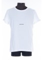 SAINT LAURENT T-SHIRT COL ROND  JERSEY IMPRIM