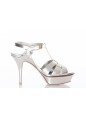 SAINT LAURENT TRIBUTE CO 75 SANDAL VEAU LEM LAMINATO