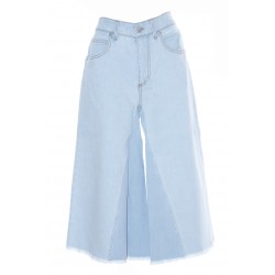 STELLA MCCARTNEY SUMMER BLUE WASH  DENIM CULOTTE