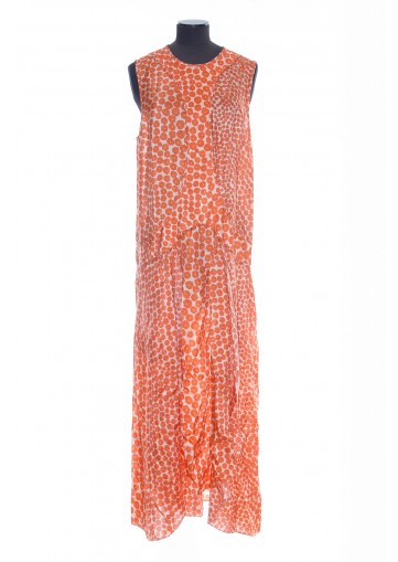 STELLA MCCARTNEY DRESS DITSY FLORAL WASHED SILK