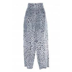 STELLA MCCARTNEY TROUSERS DITSY FLORAL WASHED SILK