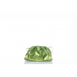 BOTTEGA VENETA MINI POUCH  CRUSHED LEATHER