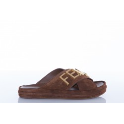 FENDI  FENDIGRAPHY LEATHER SLIDES