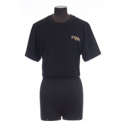 TOP FENDI ROMA GOLD COT JERS   