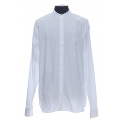 MAO COLLAR COTTON SHIRT