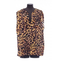 TOP CHEETAH PRINT SILK CDC