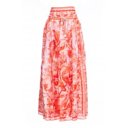 LYRE YOKE MIDI SKIRT