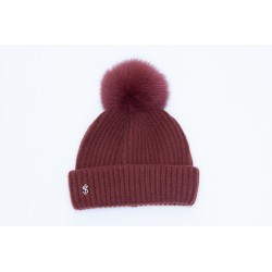 HAT KNITWEAR WOOL/CASHMERE/POMPOM