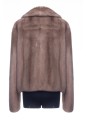 LONG-HAIRED MINK SHORT JACKET