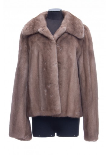 LONG-HAIRED MINK SHORT JACKET