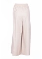 WIDE LEG LEATHER TROUSERS