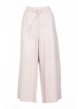 WIDE LEG LEATHER TROUSERS