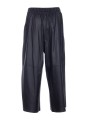 WIDE LEG LEATHER TROUSERS