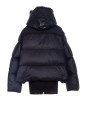 SHORT MIXED FABRIC "A LINE DOWN JACKET