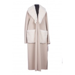 LONG BELTED COAT IN CASHMERE WOOL