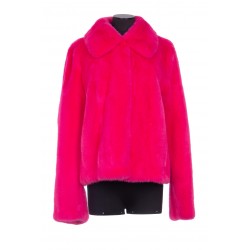 LONG-HAIRED MINK SHORT JACKET