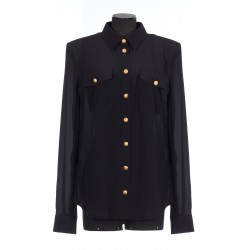 2 PKTS CREPE DE CHINE BUTTONED SHIRT