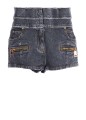 HW ZIPPED USED DENIM SHORTS