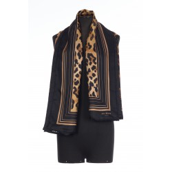 LEOPARD SILK FOULARD