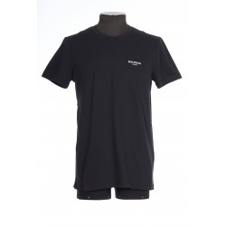 BALMAIN FLOCK T-SHIRT CLASSIC FIT