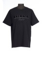 BALMAIN FLOCK & FOIL T-SHIRT - BULKY FIT