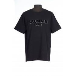BALMAIN FLOCK & FOIL T-SHIRT - BULKY FIT