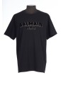 BALMAIN FLOCK & FOIL T-SHIRT - BULKY FIT