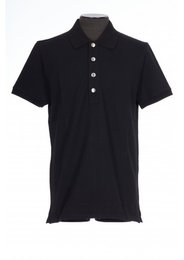 MONOGRAM COTTON PIQUE POLO SHIRT