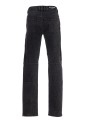 RIBBED SLIM JEANS DOUBLE STONEWASH