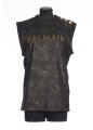 3 BTN BALMAIN TEXTURED TANK TOP