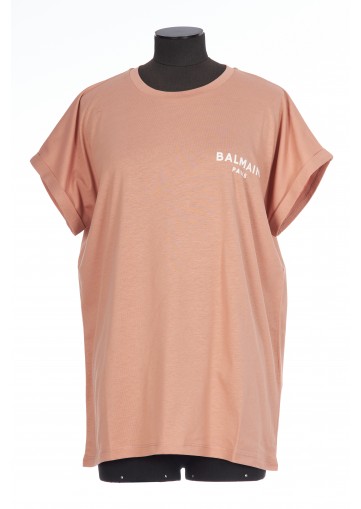 BALMAIN FLOCK DETAIL T-SHIRT