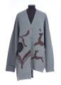 ASYMMETRIC DEER CARDIGAN